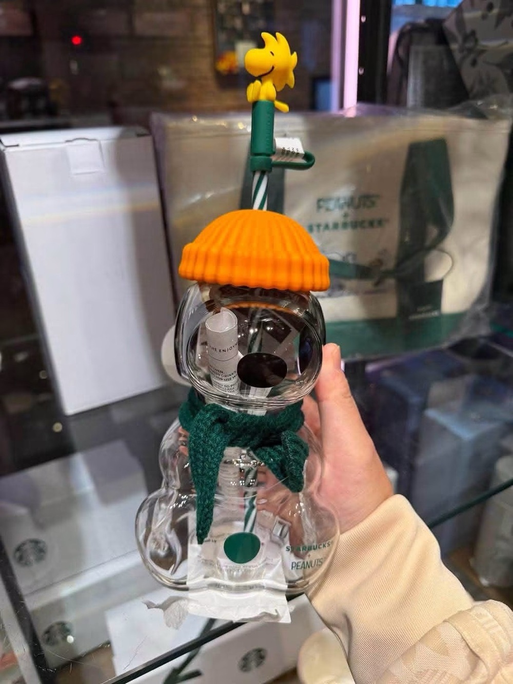 Authentic Starbucks x Peanuts Snoopy Glass Cup Fall 2026